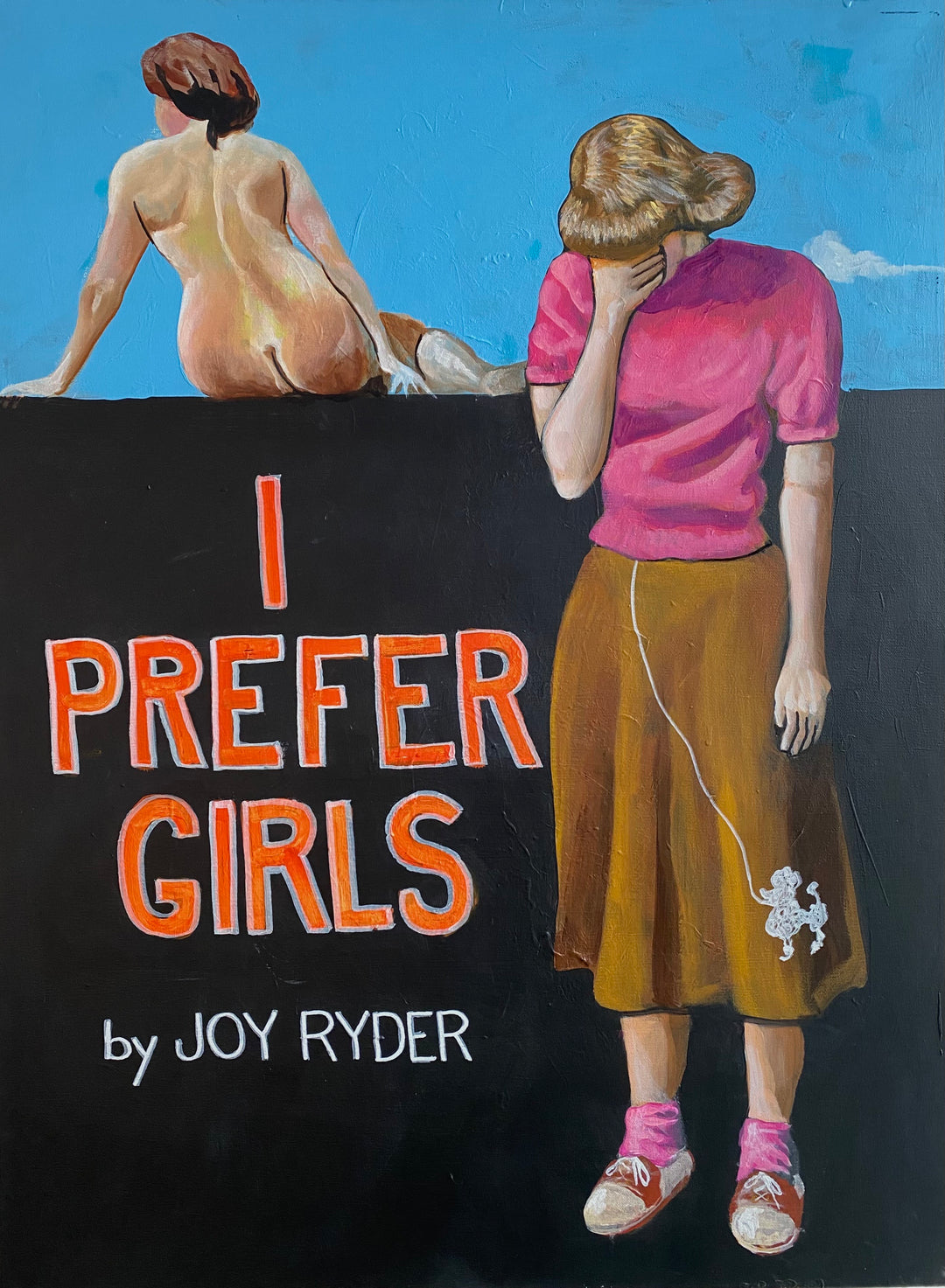 I Prefer Girls | Acrylic Painting on Gallery-Framed Canvas by Robert Moore