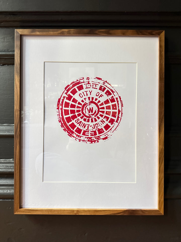 City of Saint John Silkscreen - Cherry Red, Limited Edition