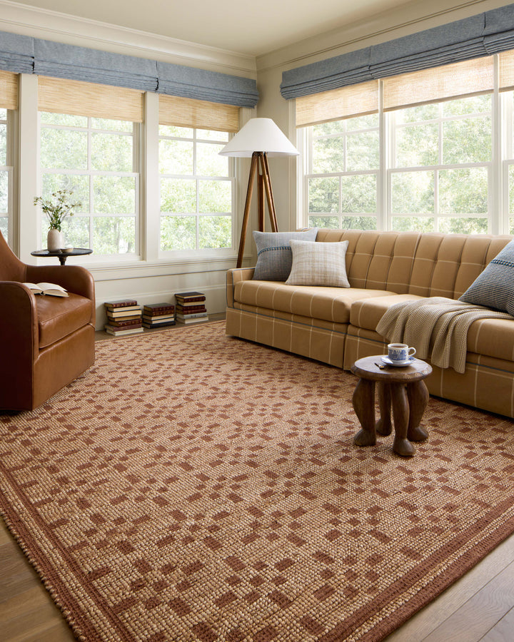 Chris Loves Julia x Loloi Judy Natural / Spice Rugs