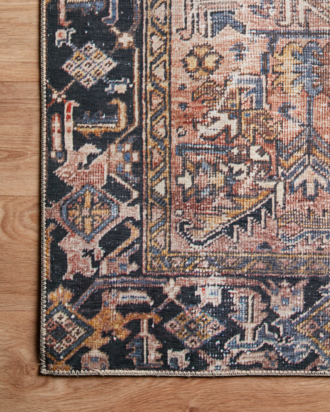 Chris Loves Julia x Loloi Jules Terracotta / Multi Rugs