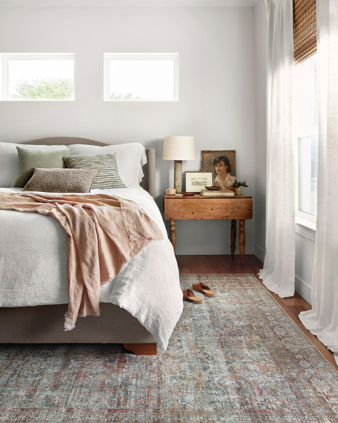 Chris Loves Julia x Loloi Jules Lagoon / Brick Rugs