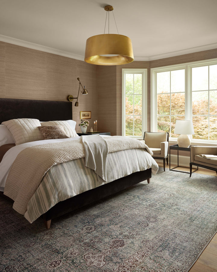 Chris Loves Julia x Loloi Jules Emerald / Antique Ivory Rugs