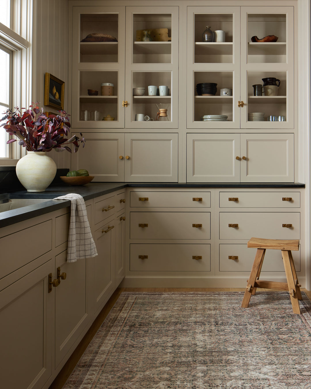 Chris Loves Julia x Loloi Jules Ink / Terracotta Rugs