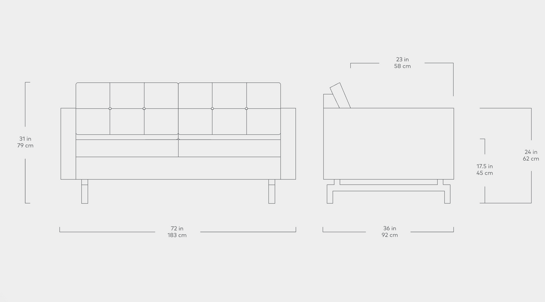 Jane 2 Loft Sofa