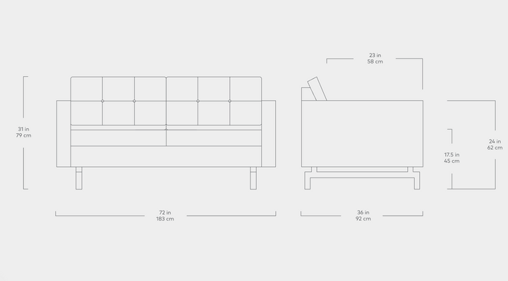 Jane 2 Loft Sofa