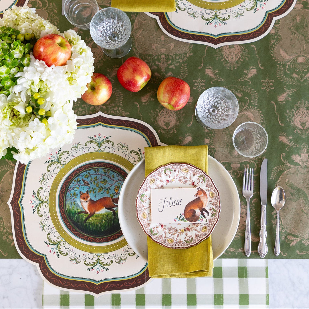 Fanciful Fox China Placemat