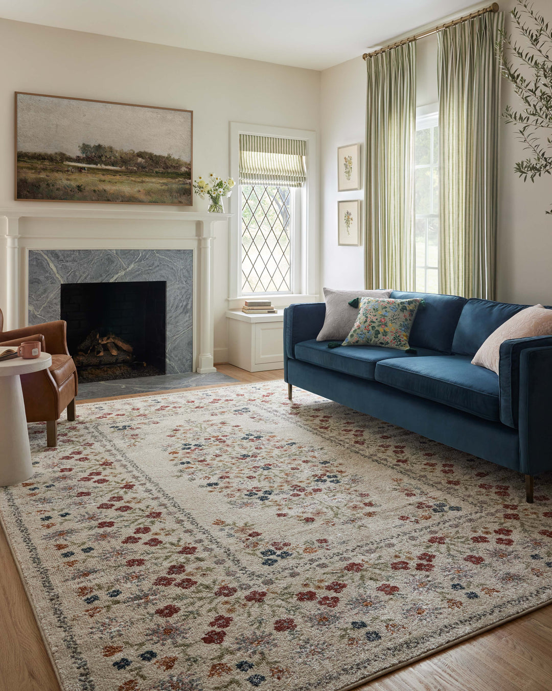 Rifle Paper Co. x Loloi Laurel Linen Rugs
