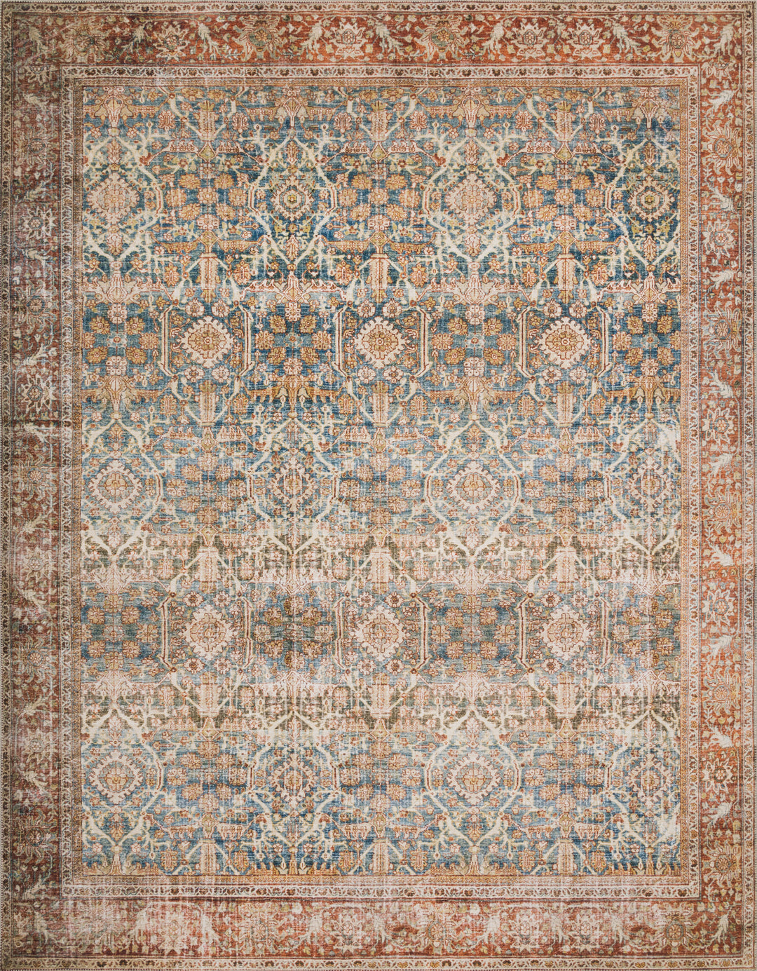 Loloi II Layla Ocean / Rust Rugs