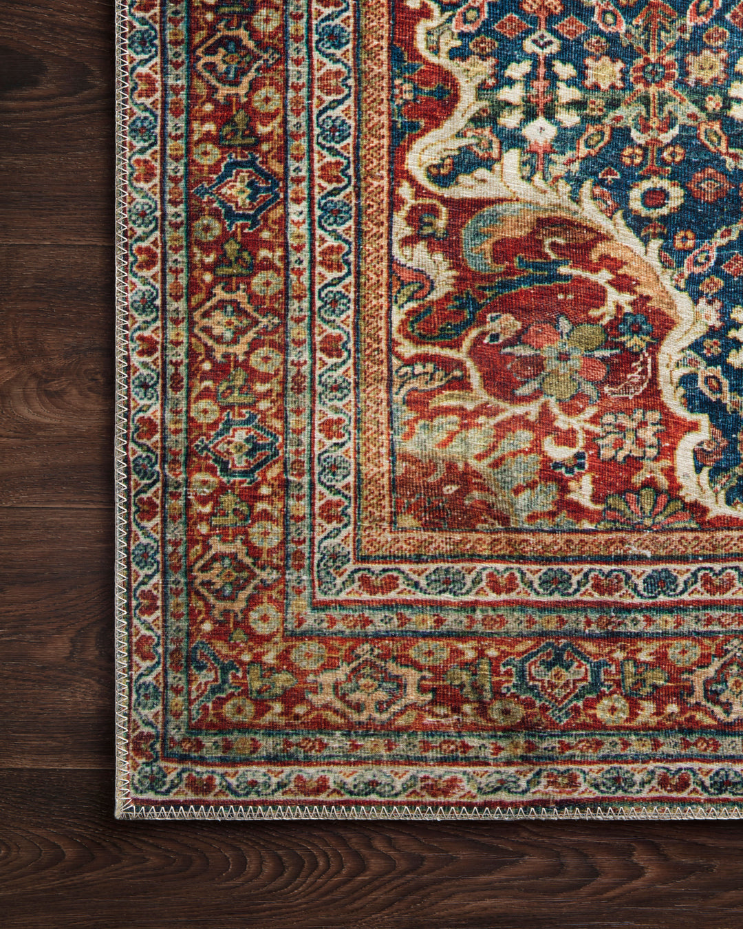 Loloi II Layla Cobalt Blue / Spice Rugs
