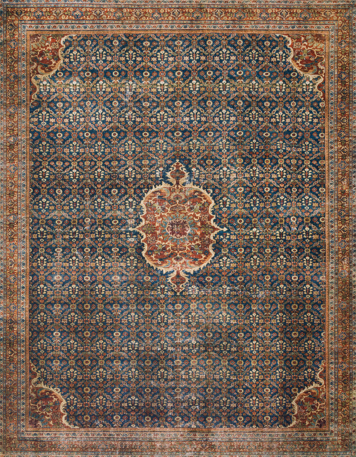 Loloi II Layla Cobalt Blue / Spice Rugs