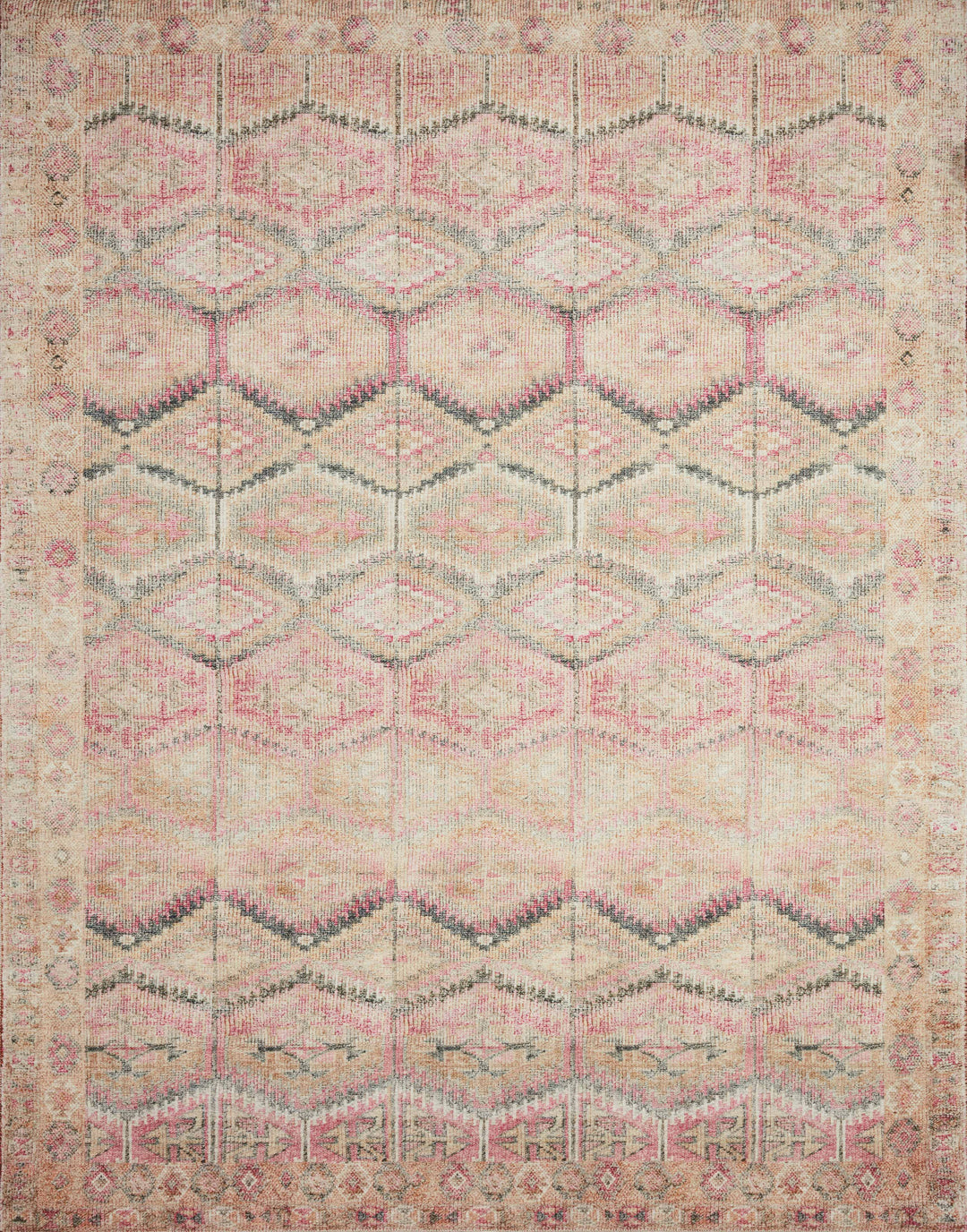 Loloi II Layla Pink / Lagoon Rugs