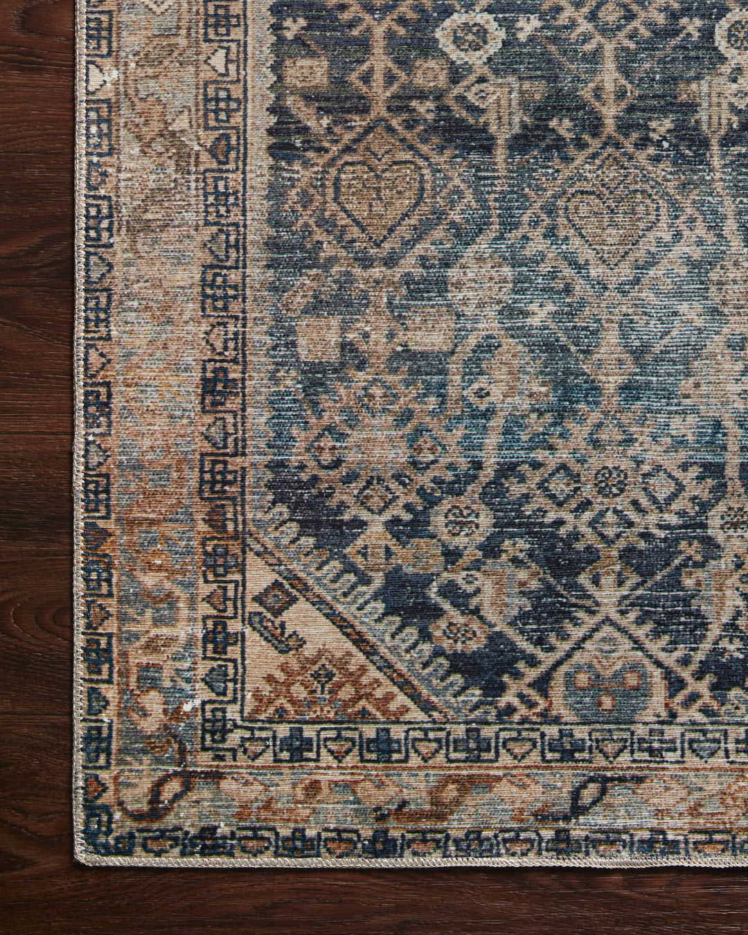 Magnolia Home By Joanna Gaines x Loloi Lenna Indigo / Natural Rugs