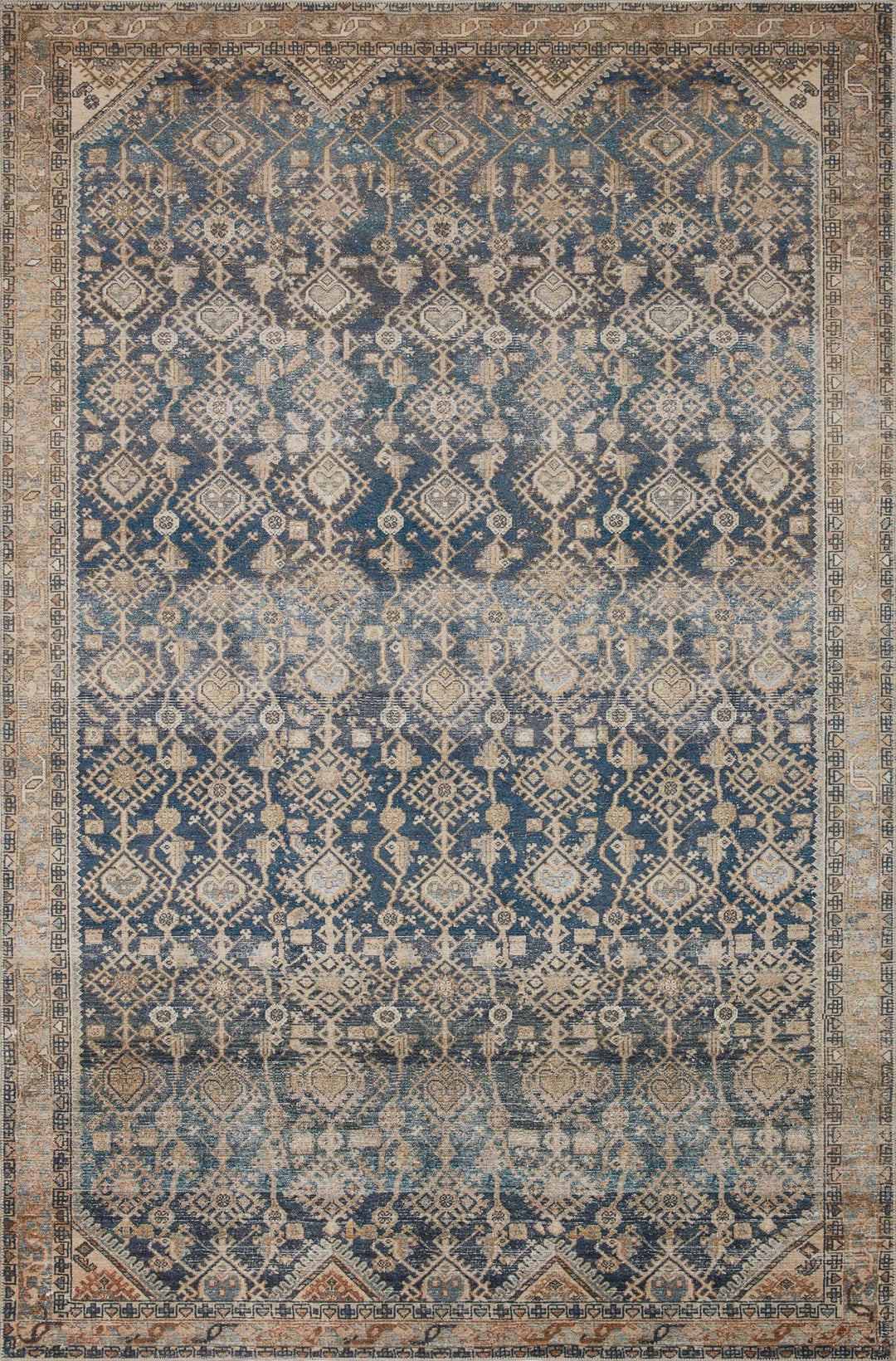Magnolia Home By Joanna Gaines x Loloi Lenna Indigo / Natural Rugs