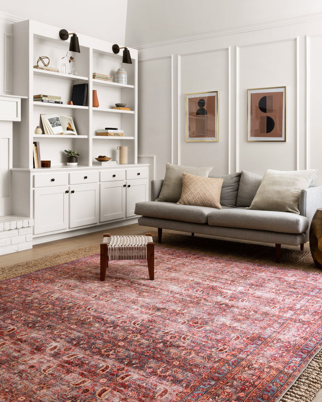 Loloi II Loren Eggplant / Crimson Rugs