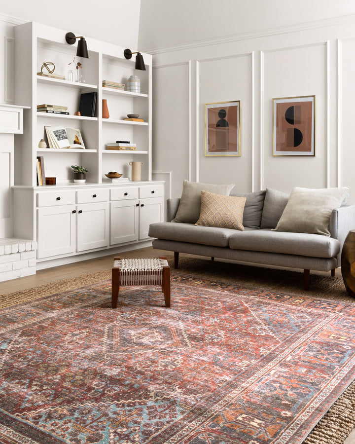 Loloi II Loren Brick / Midnight Rugs