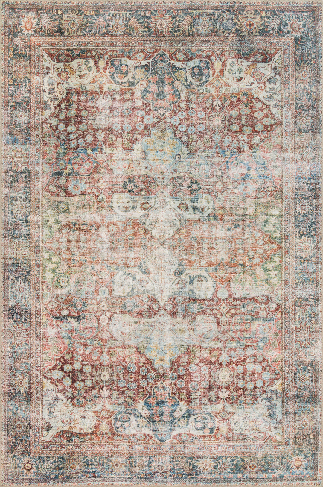 Loloi II Loren Brick / Multi Rugs
