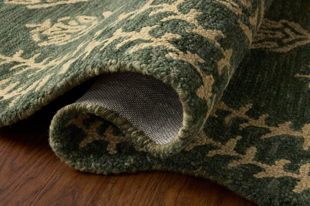Rifle Paper Co. x Loloi Lisette Forest / Oatmeal detail image