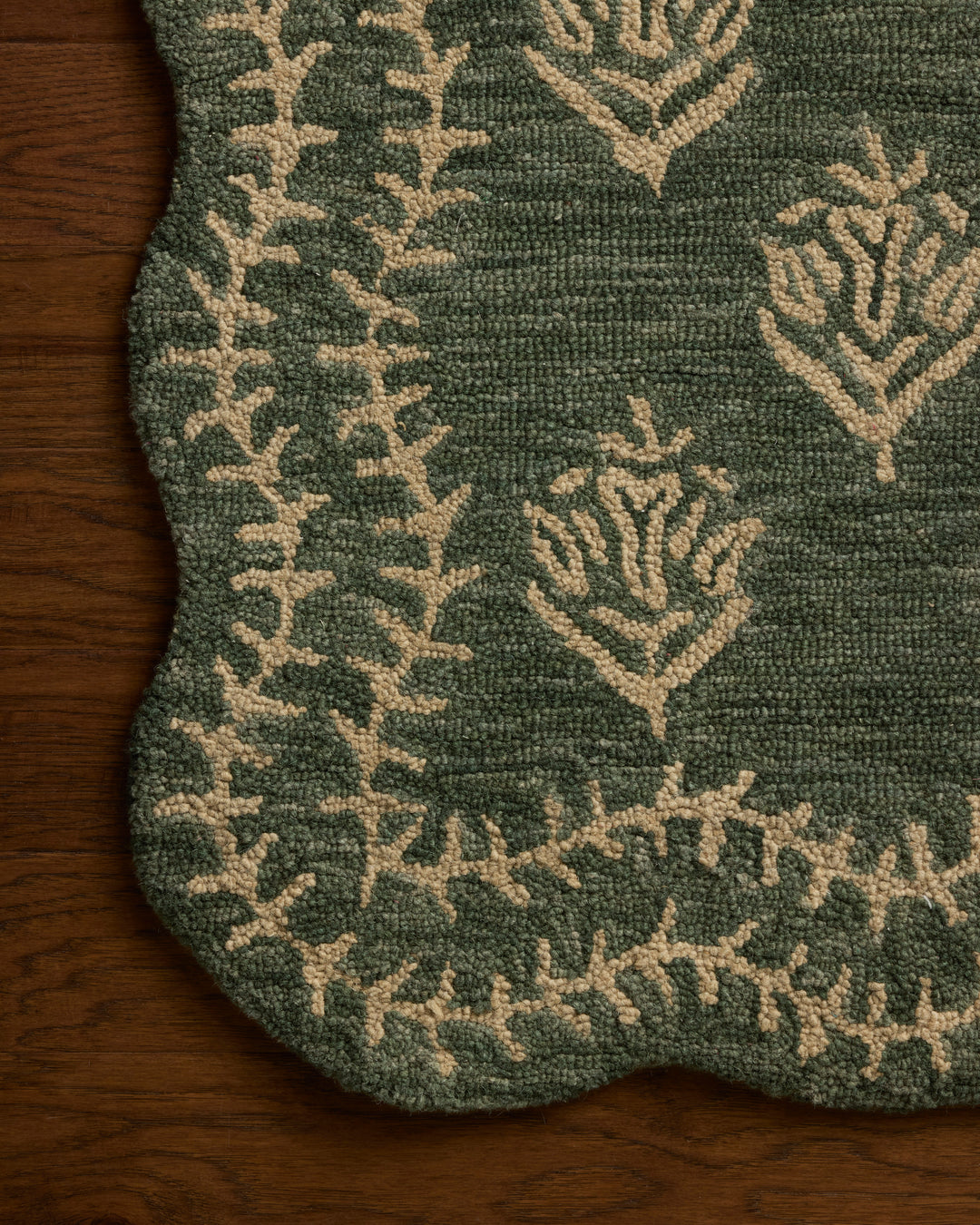 Rifle Paper Co. x Loloi Lisette Forest / Oatmeal detail image