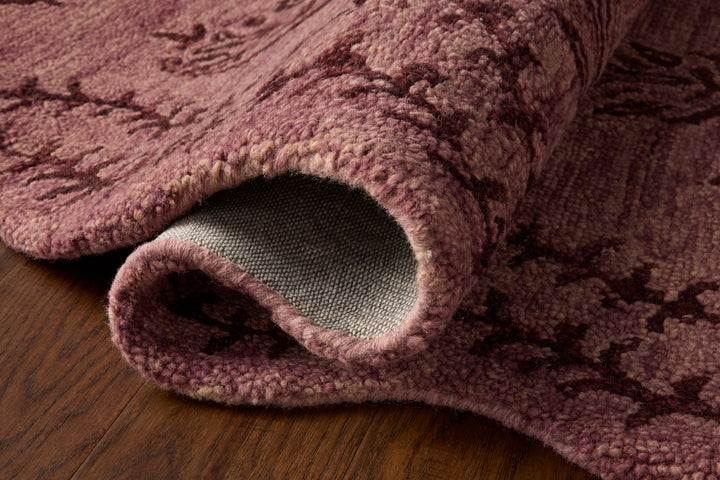 Rifle Paper Co. x Loloi Lisette Plum / Dark Plum detail image