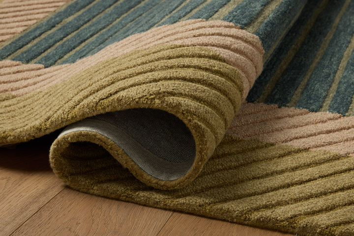Loloi Madi Green / Multi Rug detail image