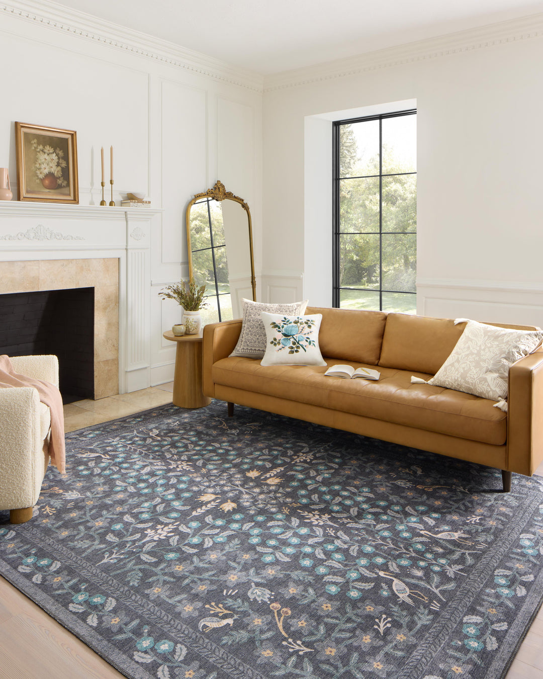 Rifle Paper Co. x Loloi Maison Nightingale Black Rugs