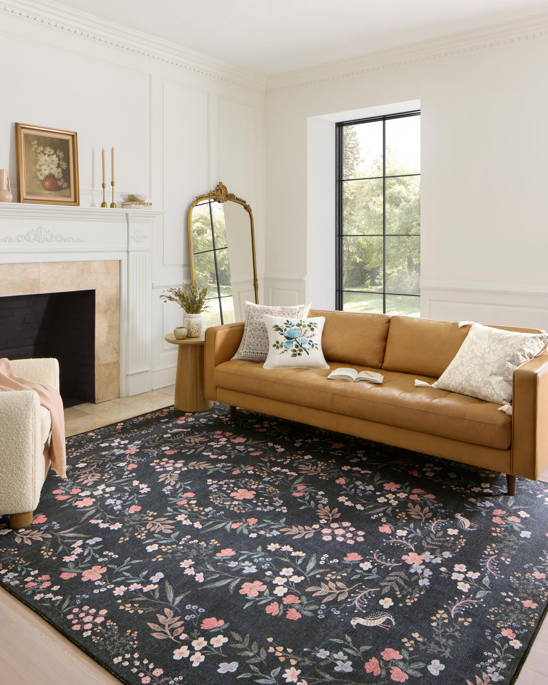 Rifle Paper Co. x Loloi Maison Tuileries Black Rugs