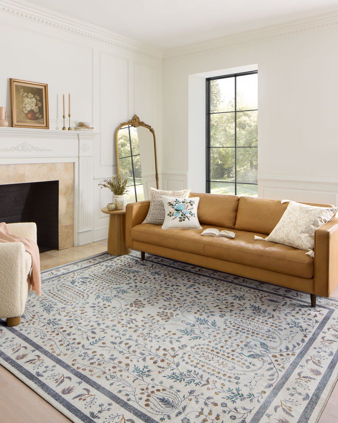 Rifle Paper Co. x Loloi Maison Wisteria Cream Rugs