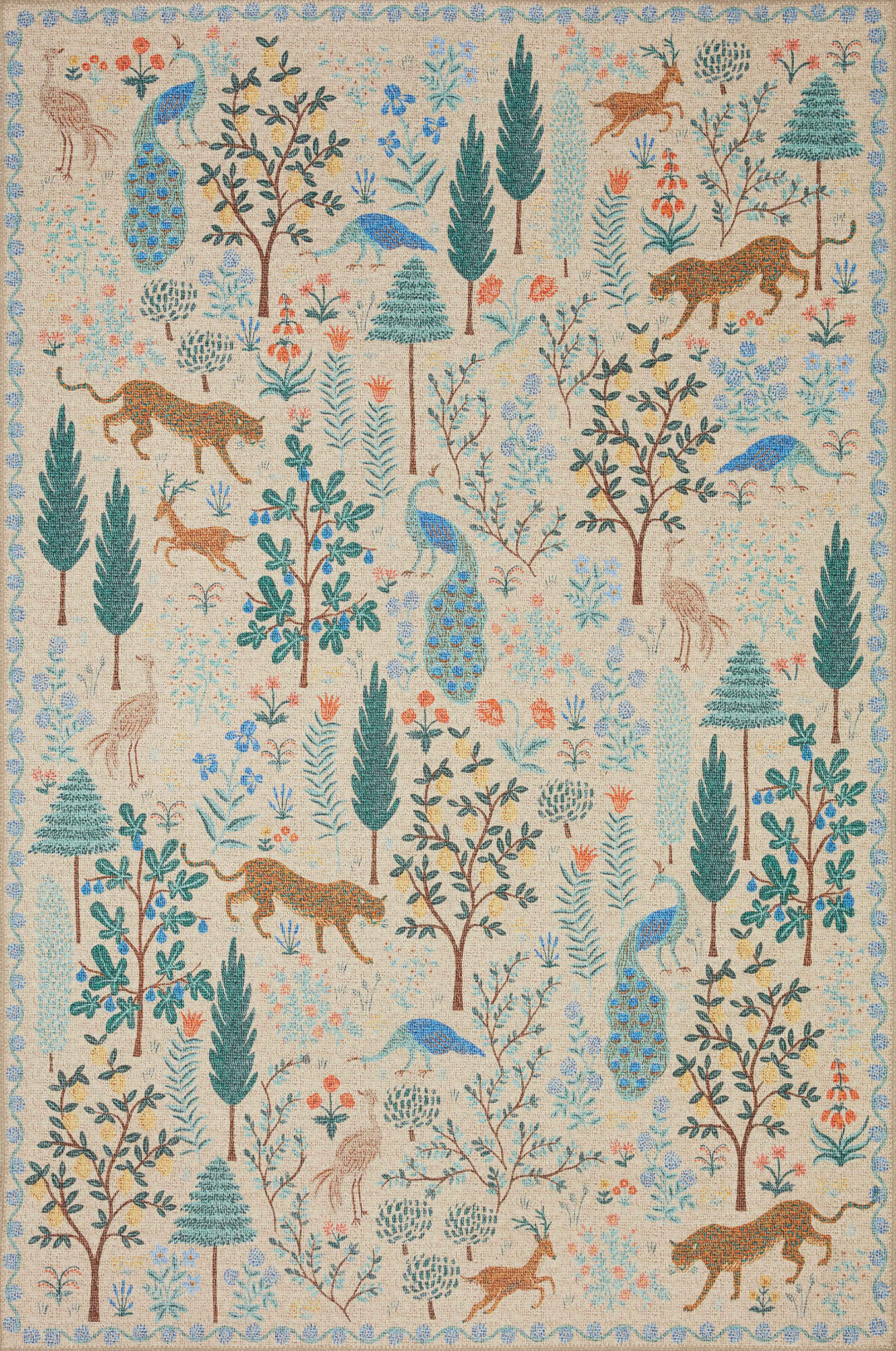 Rifle Paper Co. x Loloi Menagerie Cream Rugs