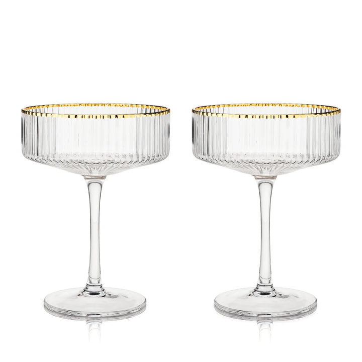 Meridian Crystal Coupe Glasses - Set of 2