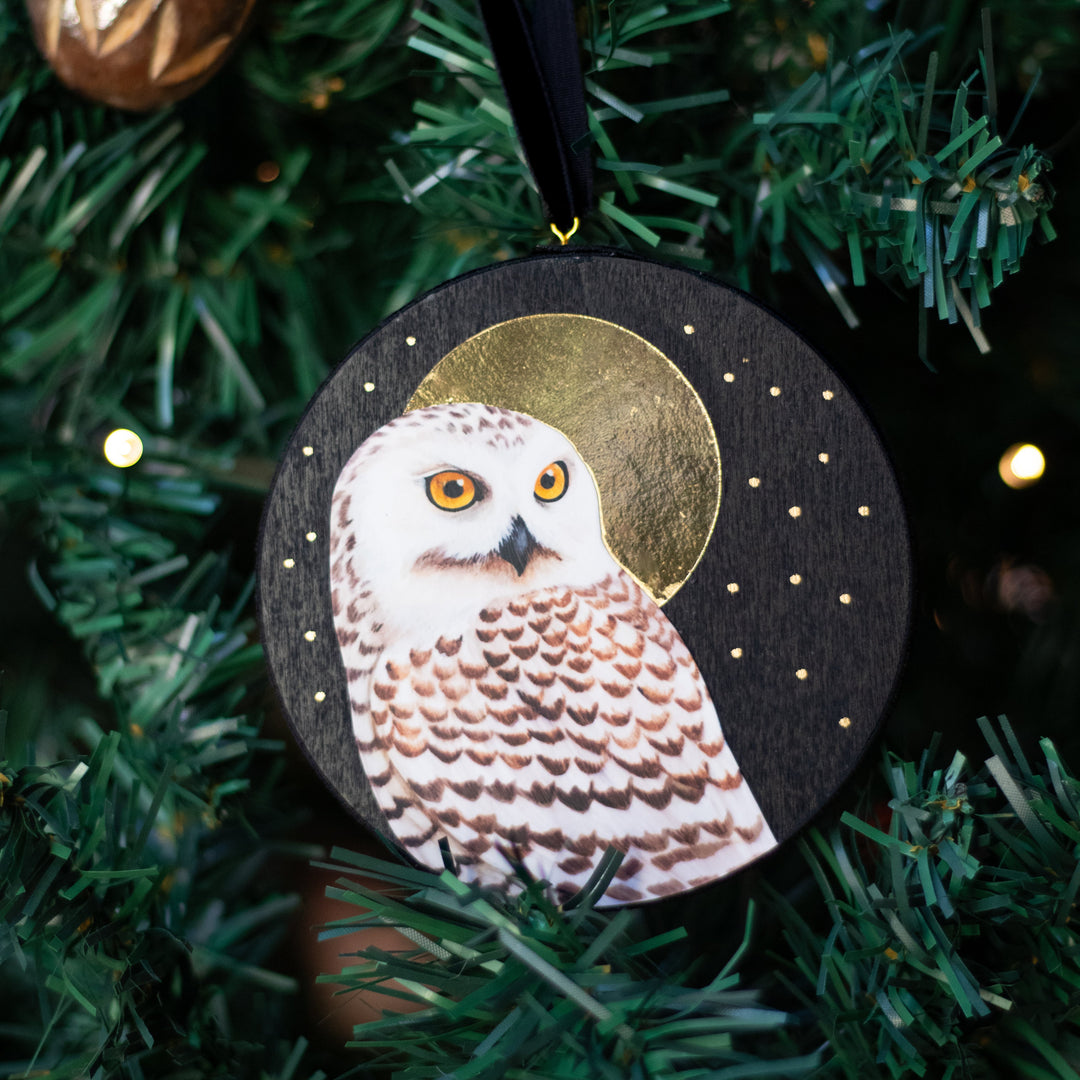 Tree Ornament - Holiday Snowy Owl