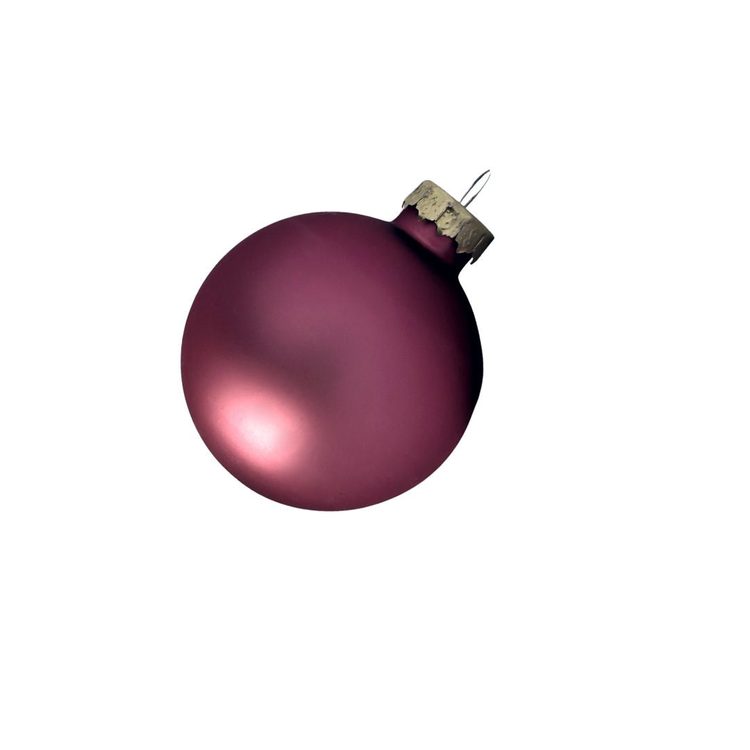 Glass Ornaments Matte Pink Ball