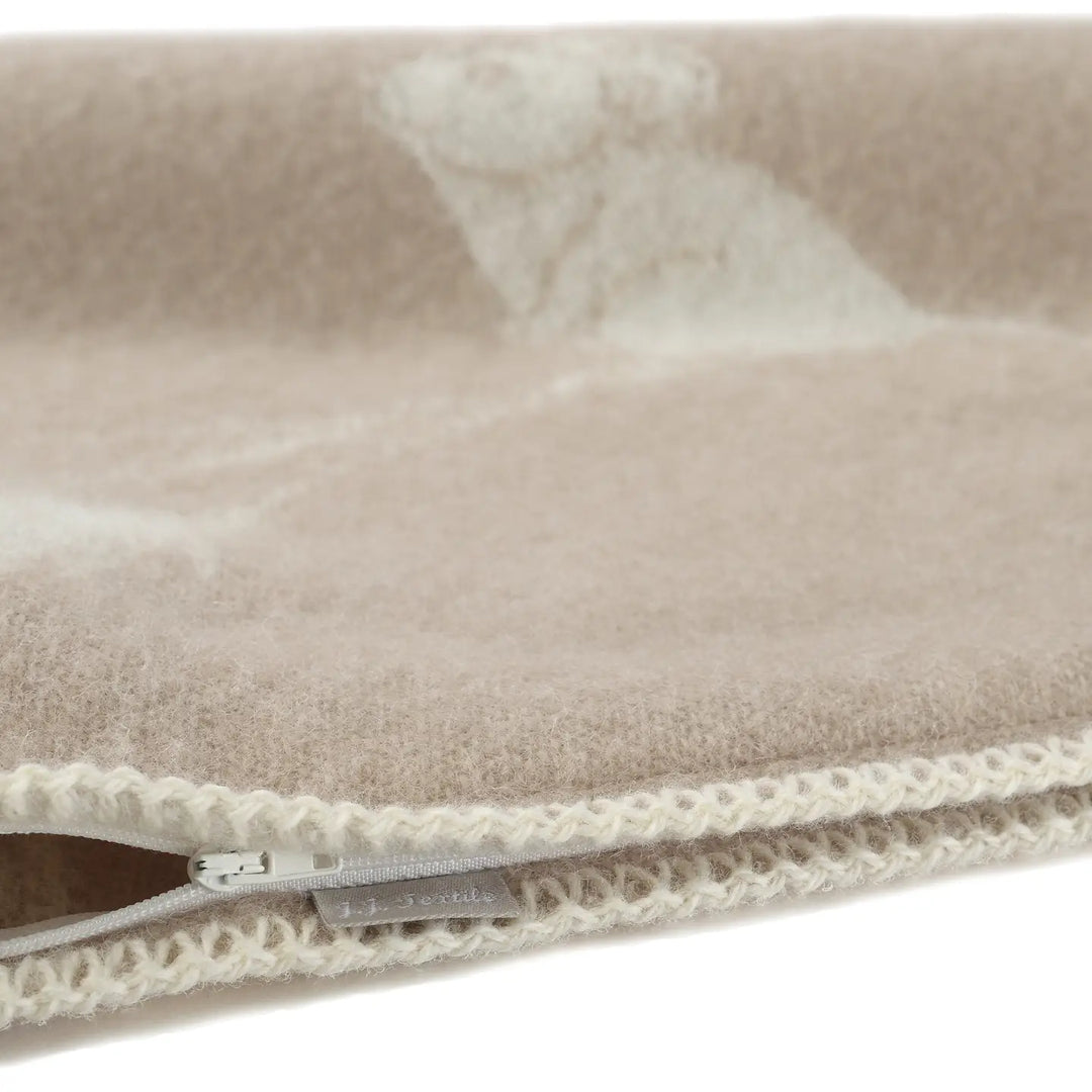 Mouse Beige Wool Cushion