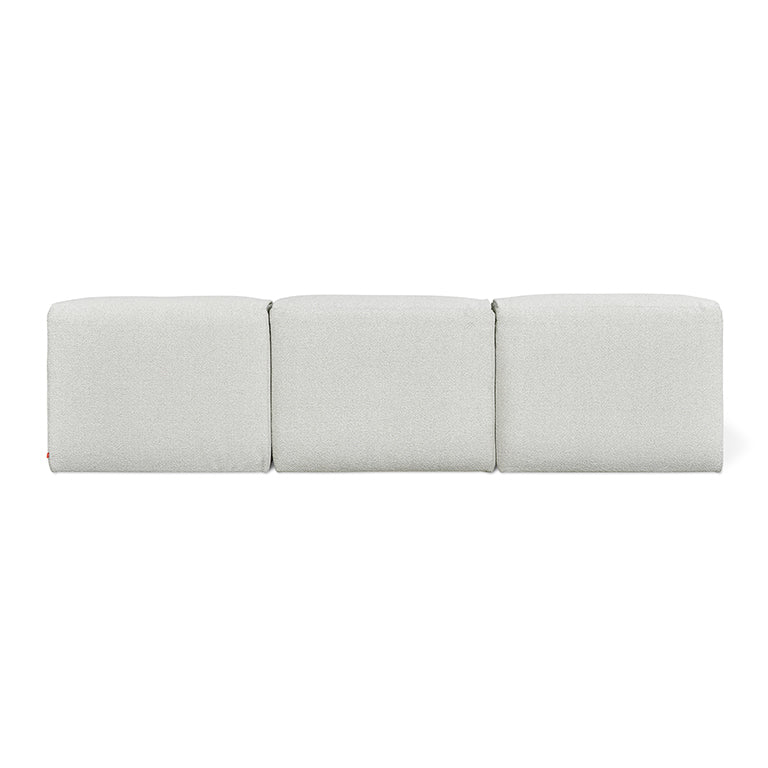 Nest Modular 3-PC Armless Sofa in in Morris Fog