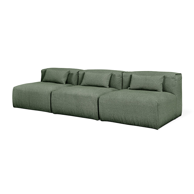 Nest Modular 3-PC Armless Sofa in Morris Pine