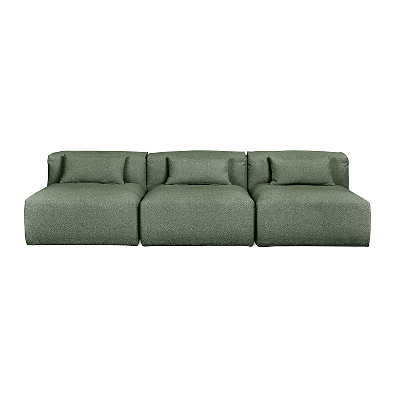 Nest Modular 3-PC Armless Sofa in Morris Pine