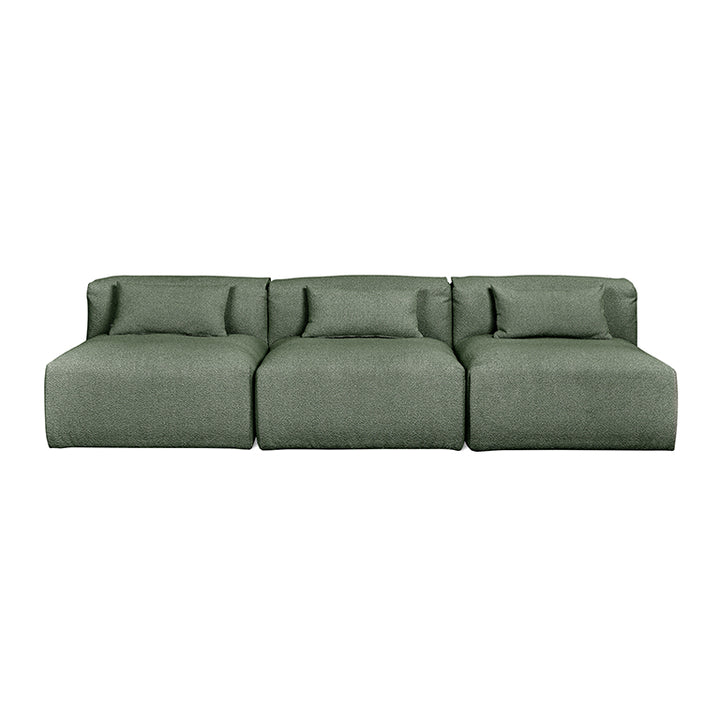 Nest Modular 3-PC Armless Sofa in Morris Pine