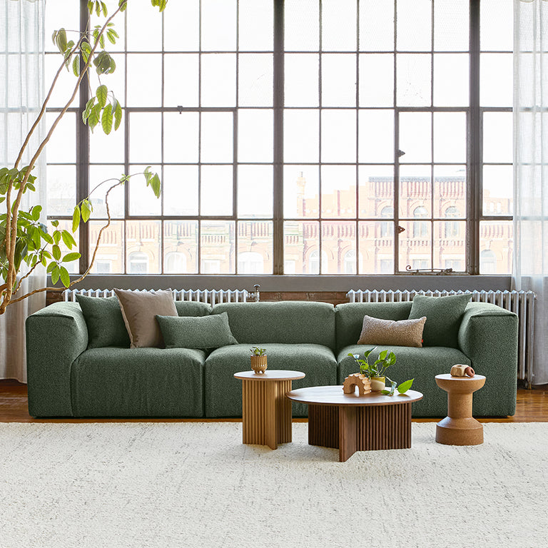 Nest Modular 3-PC Sofa in Morris Pine