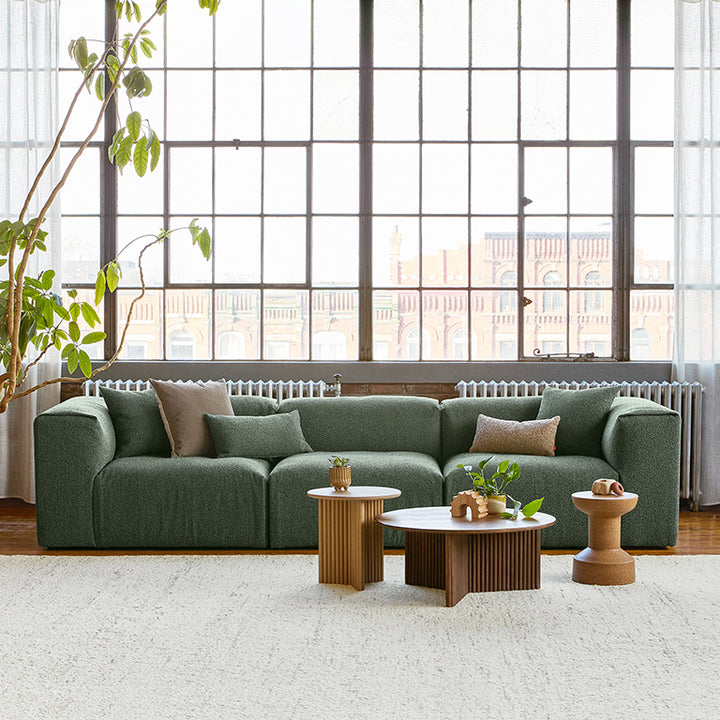 Nest Modular 3-PC Sofa in Morris Pine