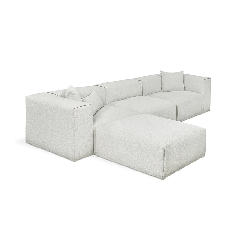Nest Modular 4-PC Sectional in Morris Fog
