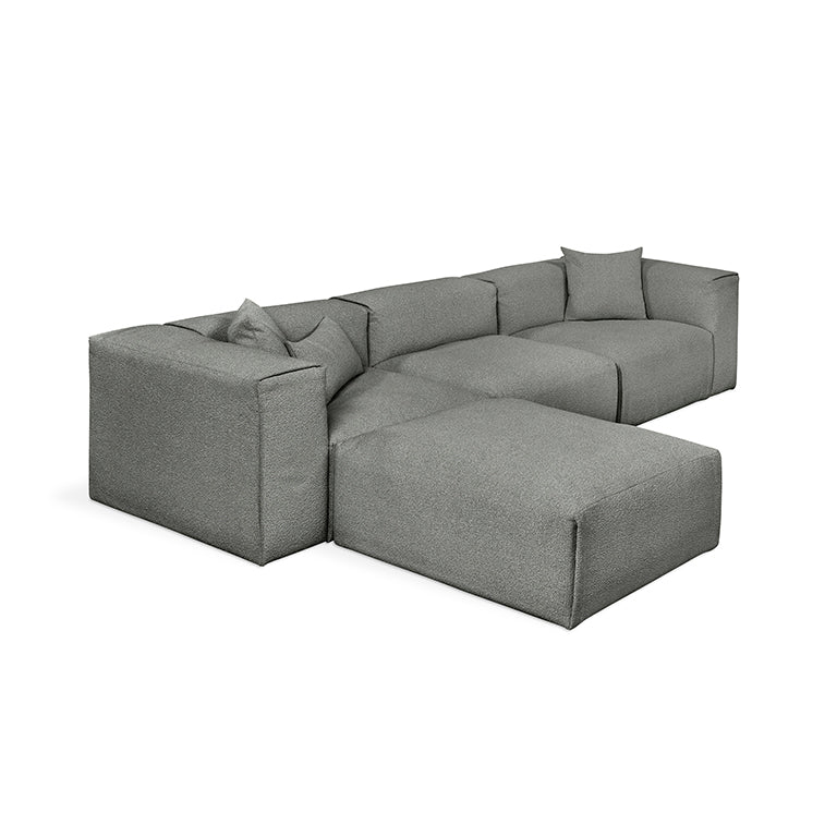 Nest Modular 4-PC Sectional in Morris Scoria