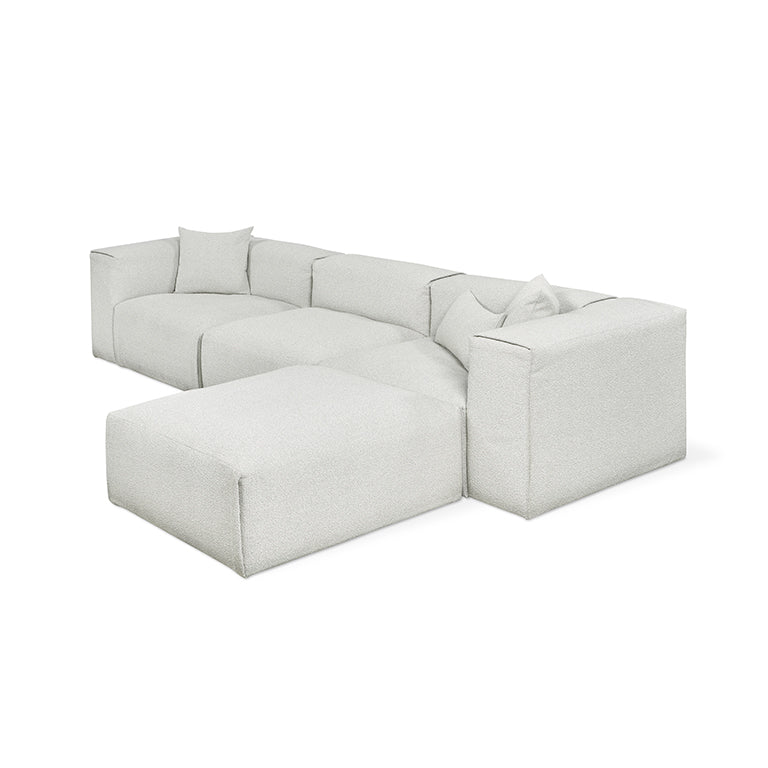 Nest Modular 4-PC Sectional in Morris Fog