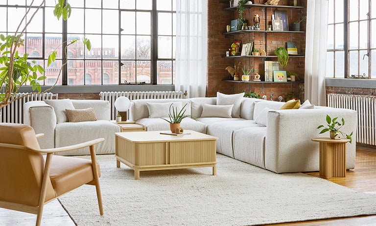 Nest Modular 5-PC Corner Sectional in Morris Bone