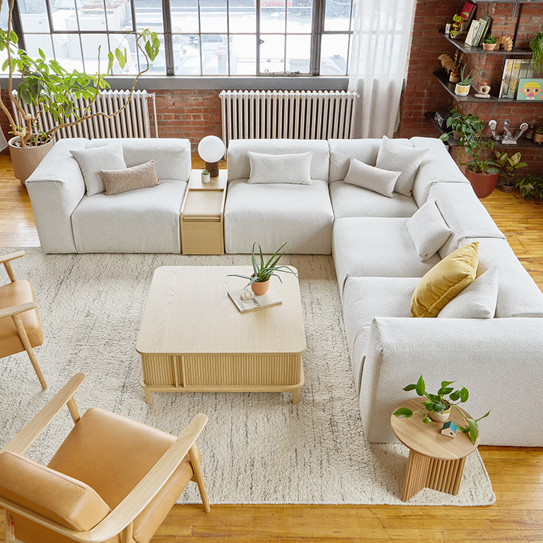 Nest Modular 5-PC Corner Sectional in Morris Bone