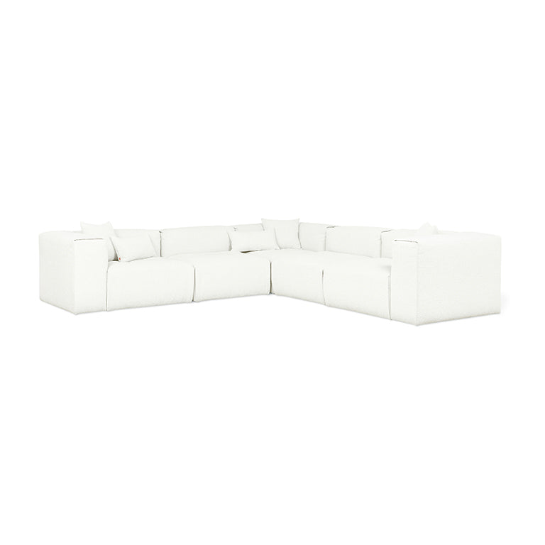 Nest Modular 5-PC Corner Sectional in Morris Bone