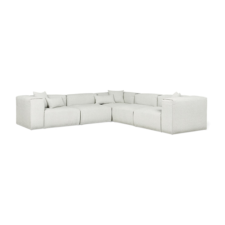 Nest Modular 5-PC Corner Sectional in Morris Fog