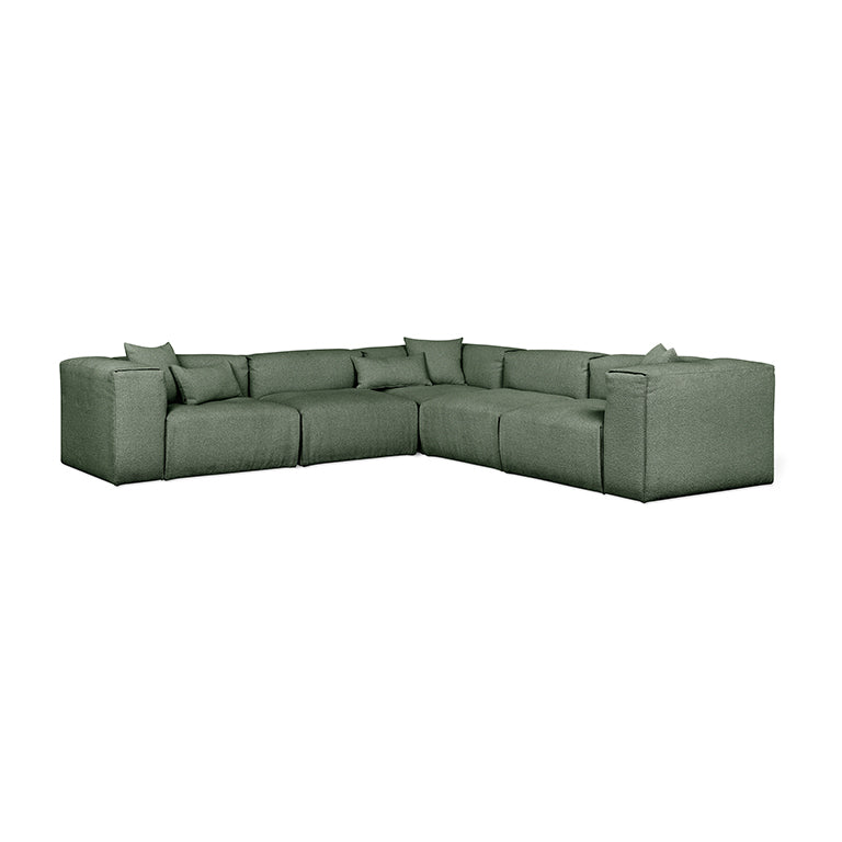 Nest Modular 5-PC Corner Sectional in Morris Pine