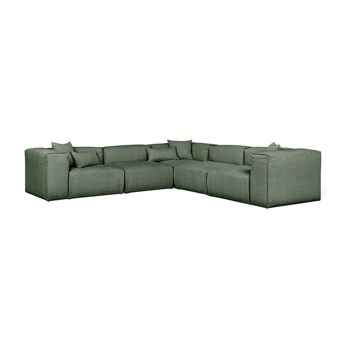 Nest Modular 5-PC Corner Sectional in Morris Pine