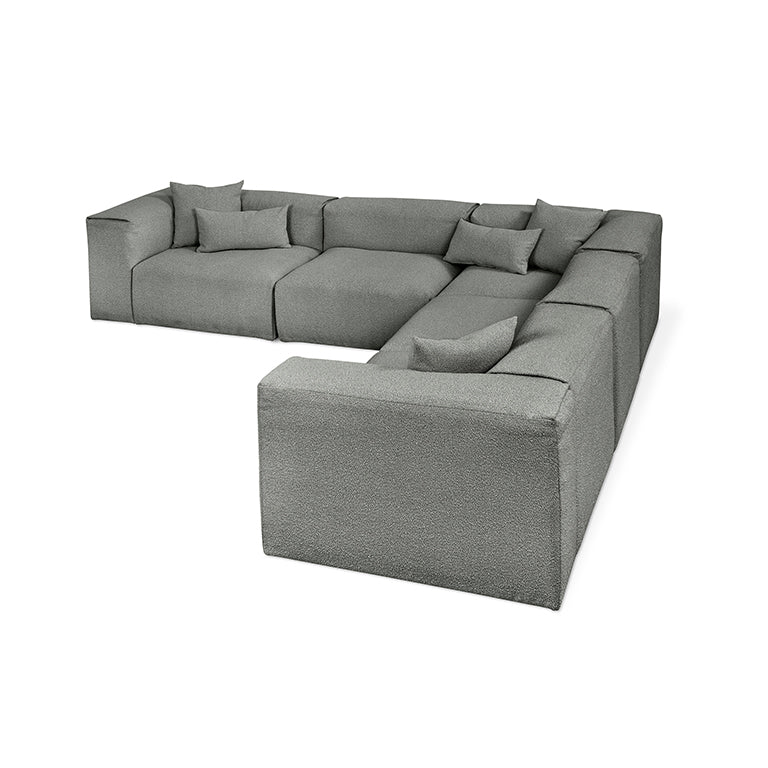 Nest Modular 5-PC Corner Sectional in Morris Scoria