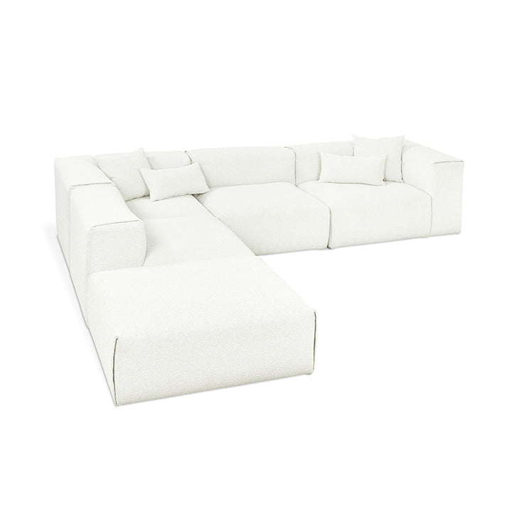 Nest Modular 5-PC Sectional in (Left Facing) Morris Bone