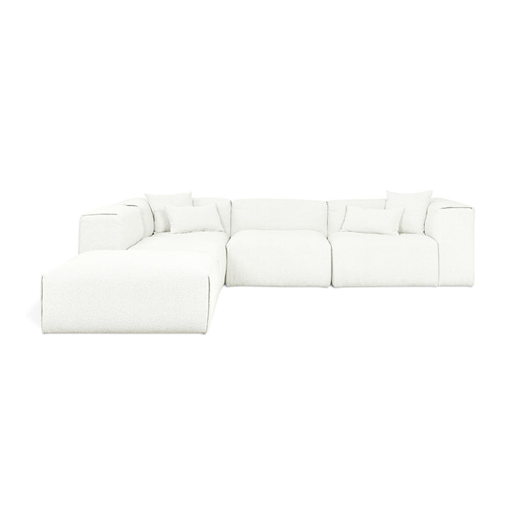Nest Modular 5-PC Sectional in (Left Facing) Morris Bone